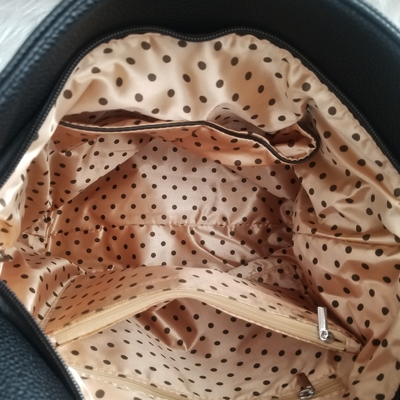 BLACK RHINESTONE BLOCK DESIGN HOBO BAG - Picture 6 of 6